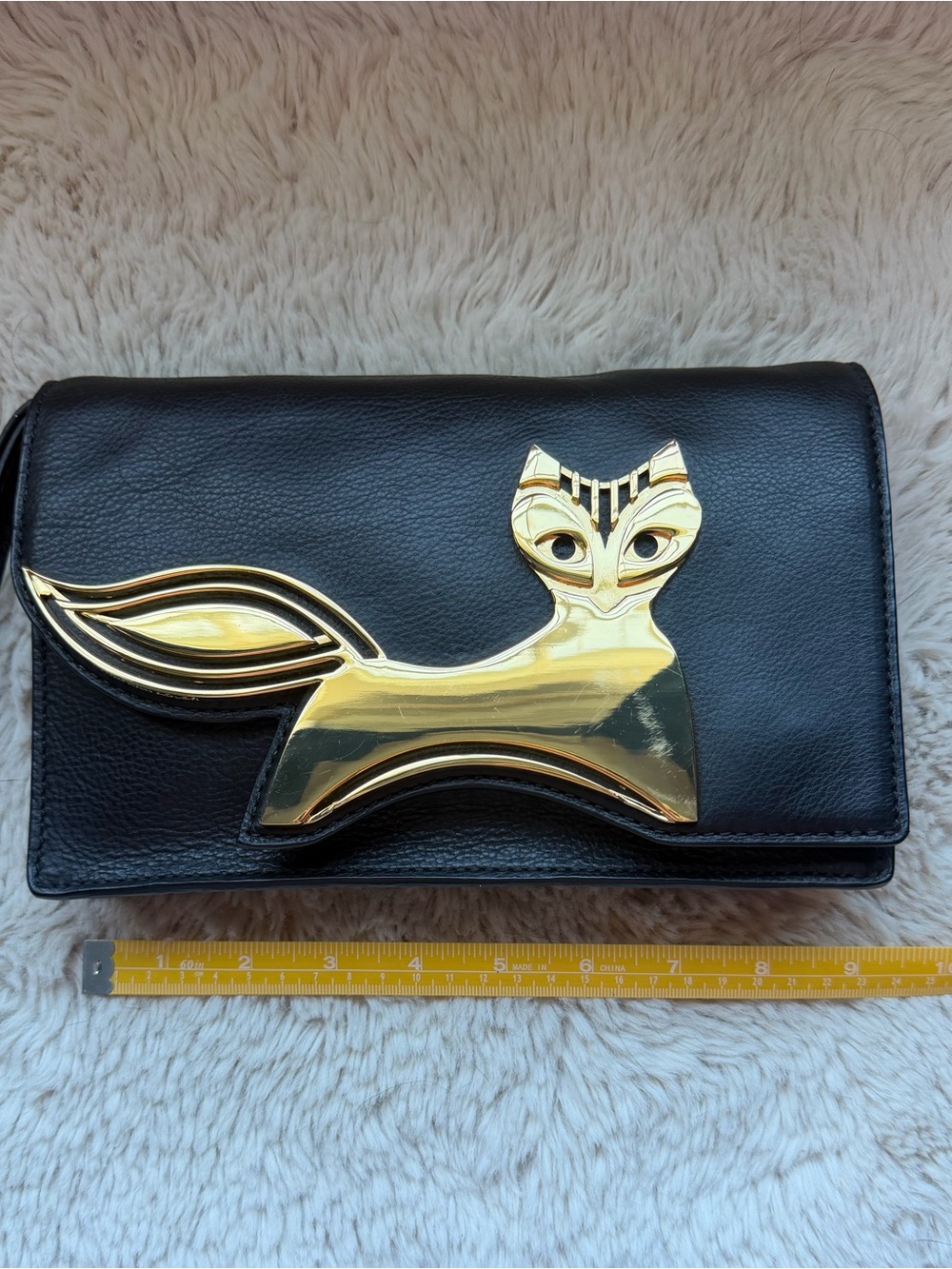 Jonathan Adler Fox Leather Clutch - Picture 4 of 10